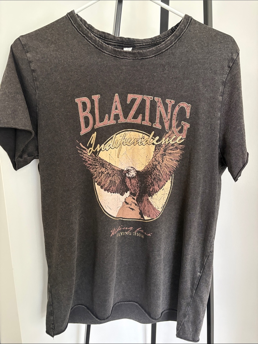 Only Black Vintage Eagle Graphic Tee. Worn once